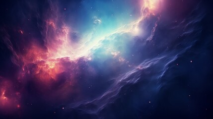 Fototapeta premium galaxy far, far away, its swirling nebulas and countless stars hinting at the vastness of the universe.