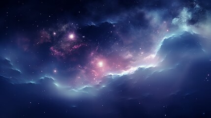 galaxy far, far away, its swirling nebulas and countless stars hinting at the vastness of the universe.