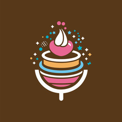 illustration of a cake