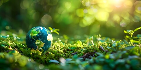 Lets celebrate World Environment Day by pledging to restore the planets beauty. Concept World Environment Day, Planet Restoration, Pledge, Beauty of Earth, Celebrate