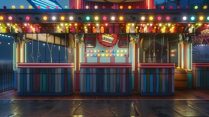 Ticket booth at the amusement park