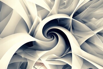 Obraz premium Abstract beige swirls and waves digital art background