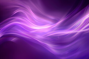 Fototapeta premium Abstract Cosmic Purple Waves with Sparkling Particles Background