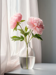 Pink flowers in vase