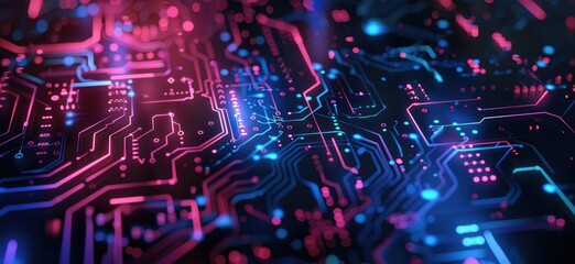 Obraz premium Abstract Technology Network Background. Network Background