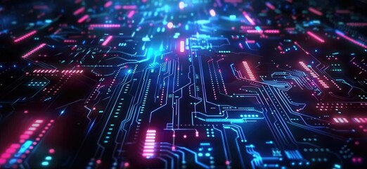 Obraz premium Abstract Technology Network Background. Network Background