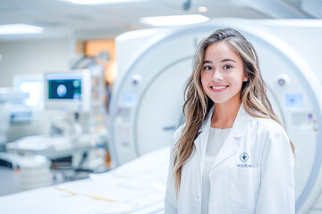 doctor with patient in background at a magnetic field treatment