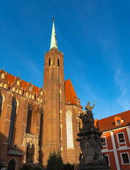 Fototapeta premium Cityscape panorama of the Old Town, Wroclaw, Poland