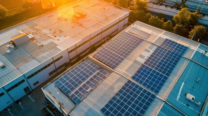 brochure of solar photovoltaic panels on roof, alternative energy, saving resources and sustainable lifestyle concept