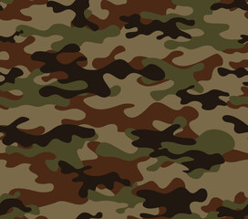 Fototapeta premium texture camouflage army seamless pattern, military uniform, forest pattern