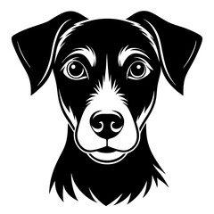 Dog icon silhouette vector illustration.