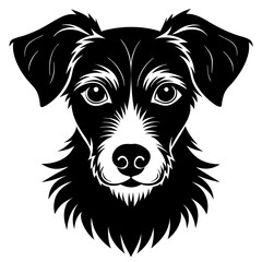 Dog icon silhouette vector illustration.
