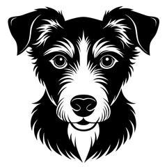 Dog icon silhouette vector illustration.