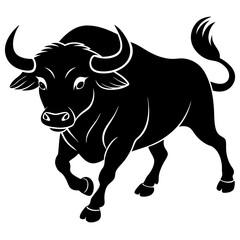 bull isolated on white