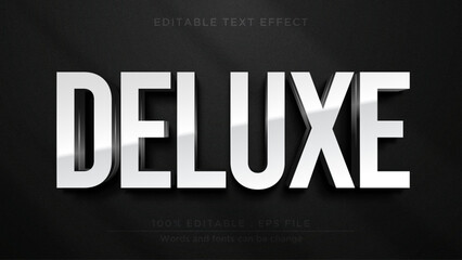 Luxury text effect. shine deluxe text effect for logo or branding product