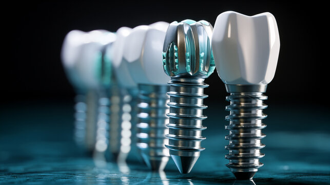 Implante de diente humano.
Innovaci&oacute;n prot&eacute;sica dental.