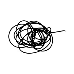 Thread scribble lines. Suitable for scrapbooks, yearbooks, children's books, infographics, and more.