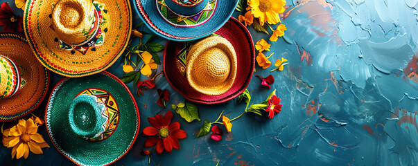 A lively Cinco de Mayo fiesta with mariachi music, dancing, and colorful decorations.