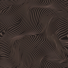 The image depicts a black and white hypnotic swirl on a black background.