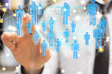 Group of business partner looking for the future