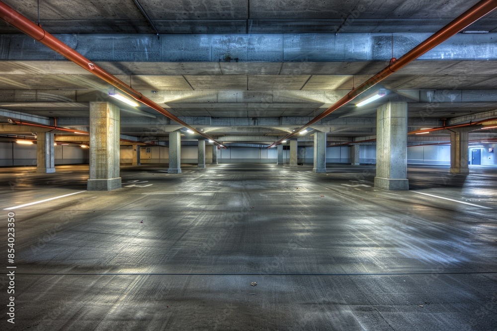 Aufkleber Concrete floor and empty spaces