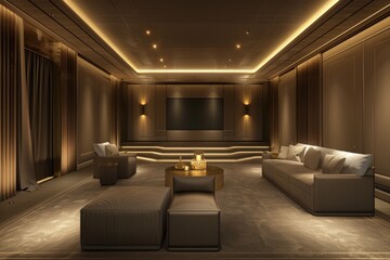 A comfortable living space with furniture and electronics