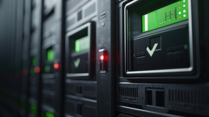 A detailed view of various electronic devices and components