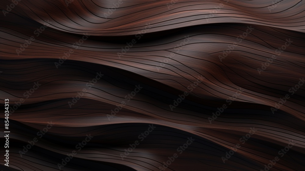 Poster wallpaper showcasing a dark wood abstract design, using shapes and lines to create a unique and eye-