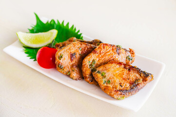 かつおのたたき漬け　竜田揚げ