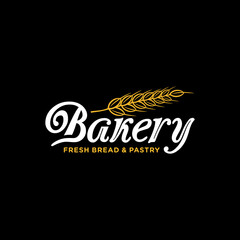 Logo Bakery food and pastry vector graphic template