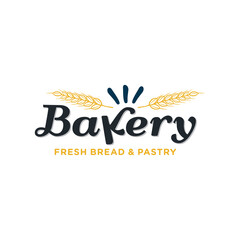 Bakery logo template vector illustration