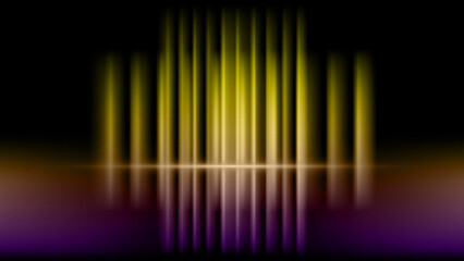 Abstract background with vertical lines in yellow colors and equalizer spectrum shape, concepts, ideas
