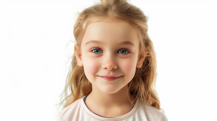 Naklejka premium russian female child smiling portrait