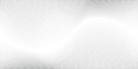 Abstract white and grey gradient circle background with halftone dots decoration.