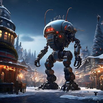 Bighead-mech-in-Christmas-season