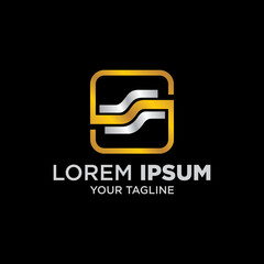 Initial letter S logo company design vector template