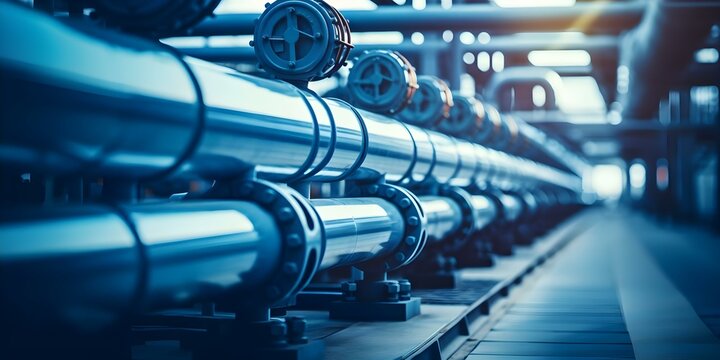 Refining process in oil and gas pipeline for fuel transportation industry. Concept Oil Refining, Gas Pipeline, Fuel Transportation, Industry Processes, Refining Technology