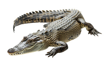 Obraz premium crocodile on a transparant background, PNG, Generative AI