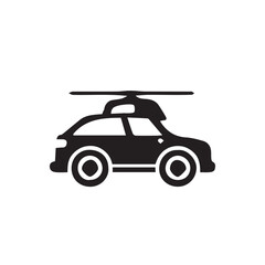  Vector Black silhouette car icon isolated on white, Eps 10.