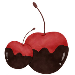 Cherry with chocolate