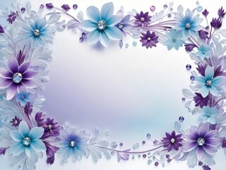 floral frame, botanical border, flower wreath, floral design