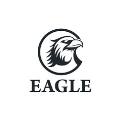 Eagle head logo Icon design vector
