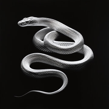 black and white snake