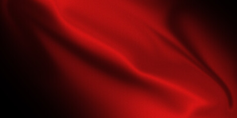 Gorgeous textured design created by red satin background and flowing fabric drapes