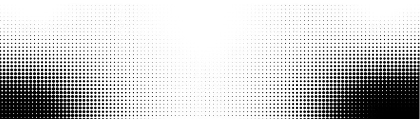 Wave halftone pattern. Halftone dots background. Vector © YURII