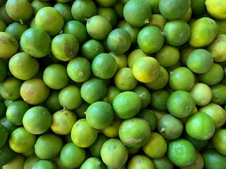 limones para ceviche en vista cenital