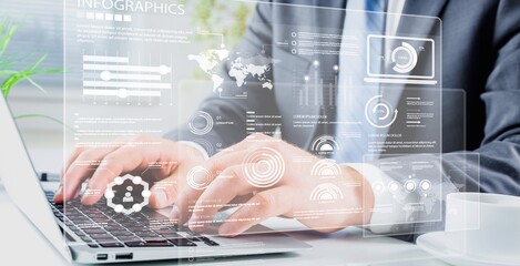Accurate forecasting plan for future, data graph