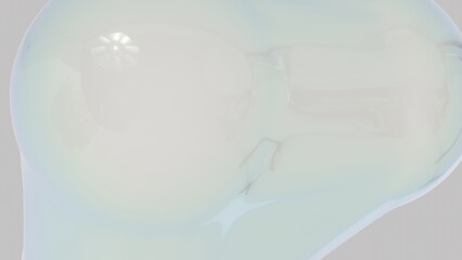 Soft Glowing Spheres Cluster with Gentle Reflections