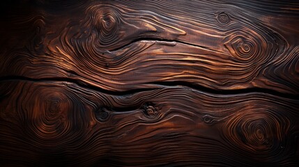 Dramatic wavy lines across the wooden surface exhibit a fluid, almost liquid-like texture.