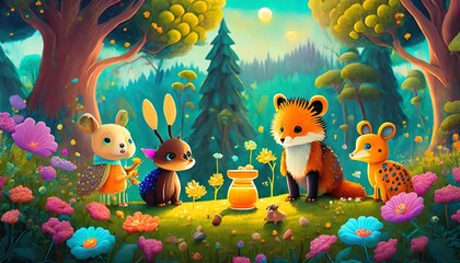 animals in the forest